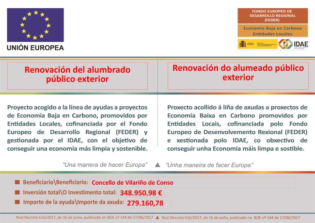 Renovación alumeado público exterior